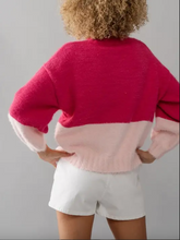 Load image into Gallery viewer, Lisa Fuzzy Texture Rib Knit Sweater
