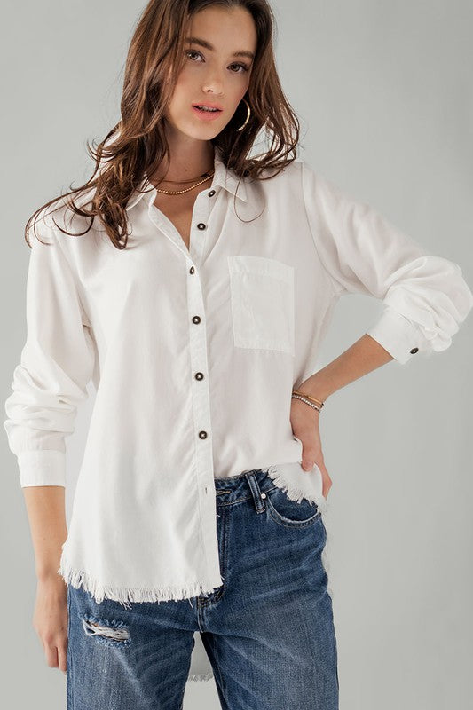 White Lilly Denim Shirt