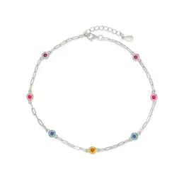 Multi-Color Bead Anklet