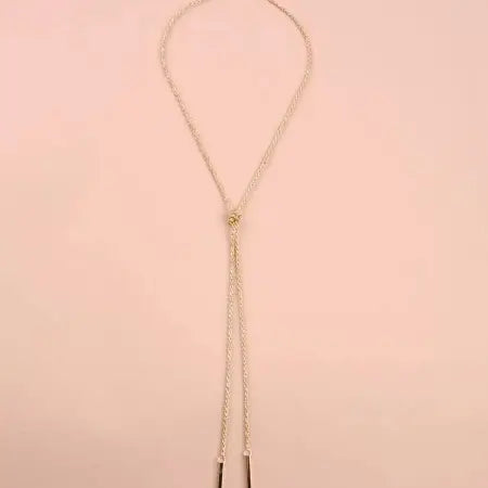 Knot Chain Tassel Necklace