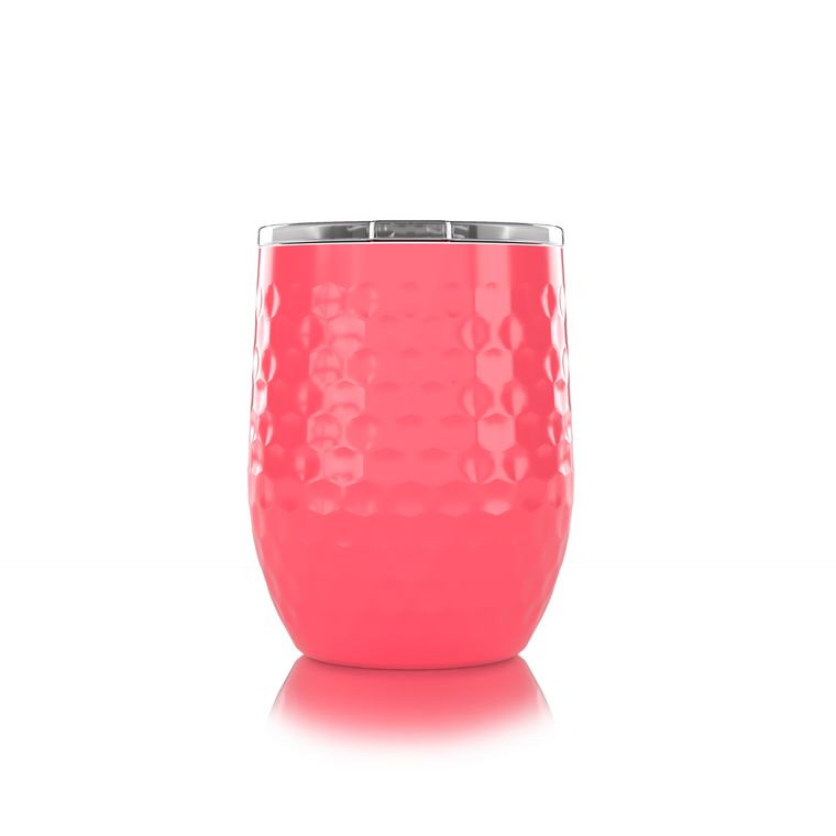 Pink Dimpled Golf Travel Cup